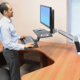 Regulowane ramie pod monitor, klawiaturę i stolik